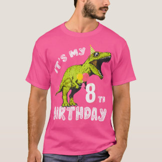 É A Minha Camisa De Festa De Dinossauro Do 8º Aniv