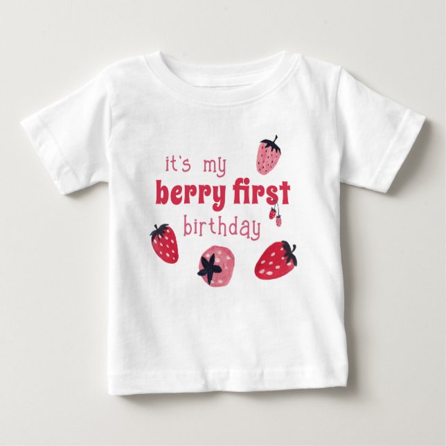 É a minha camiseta de aniversário de Berry (Frente)