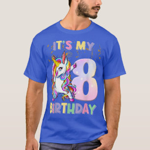É a Minha Camiseta de Unicórnio de 8º Aniversário 
