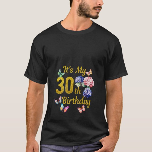 É A Minha Manteiga De Flor Da Camisa Da aniversári (Frente)