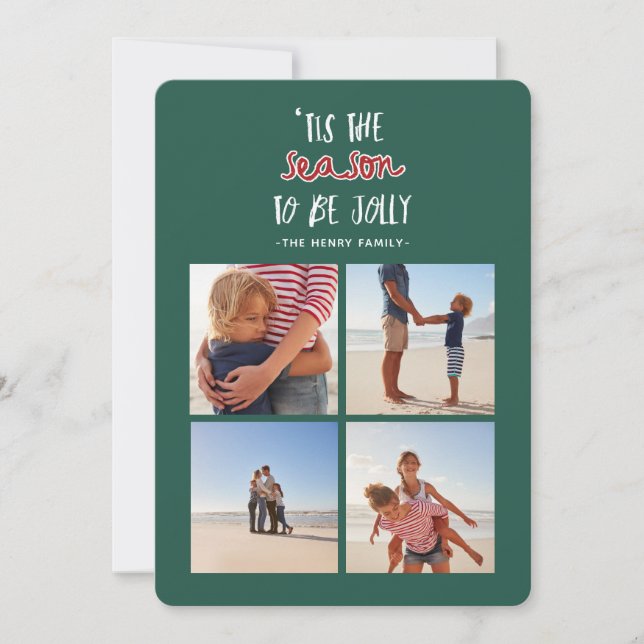 é a quarta temporada de fotos de natal cartão de n (Frente)