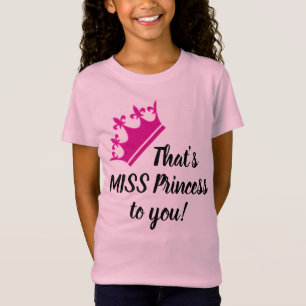 É a Srta. Princesa! T-shirt giro engraçada