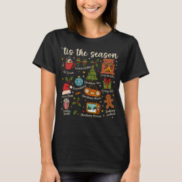 É a Temporada Camiseta de Férias Ícones de Natal A