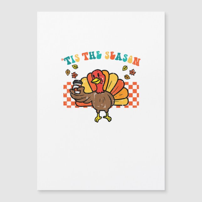 É a Temporada do Peru Café Ação de Graças Outono H (Frente)