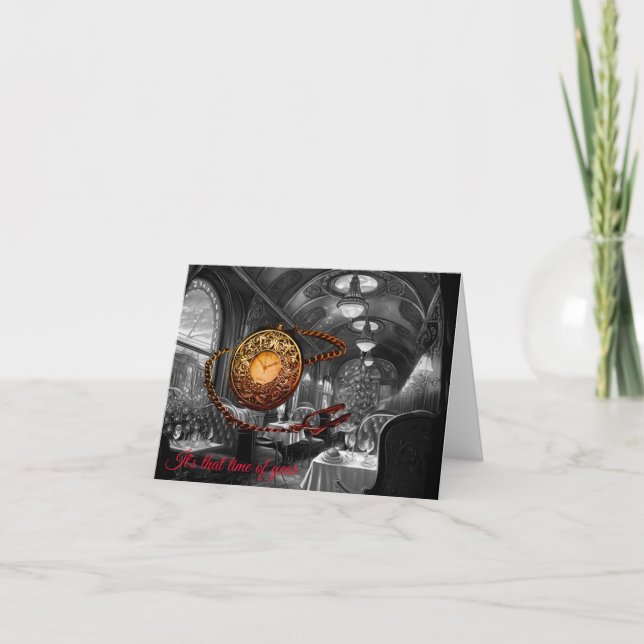 É aquele cartão de natal de trem do ano (Frente)