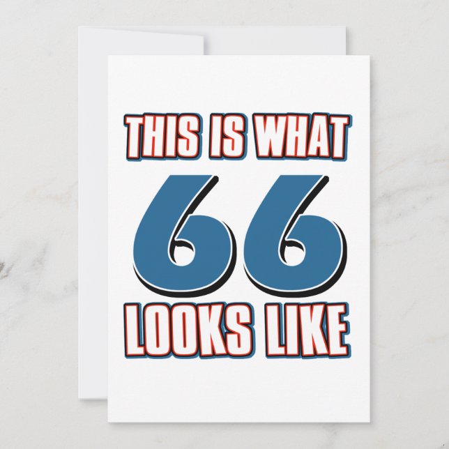 É assim que 66 anos se parecem. (Frente)