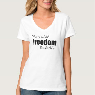 É assim que a liberdade se parece com a camiseta