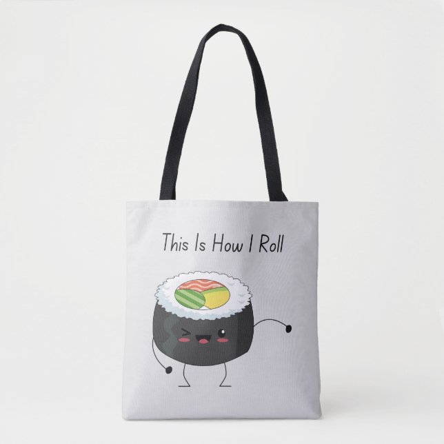 É assim que eu enrolo a bolsa de tote (Frente)