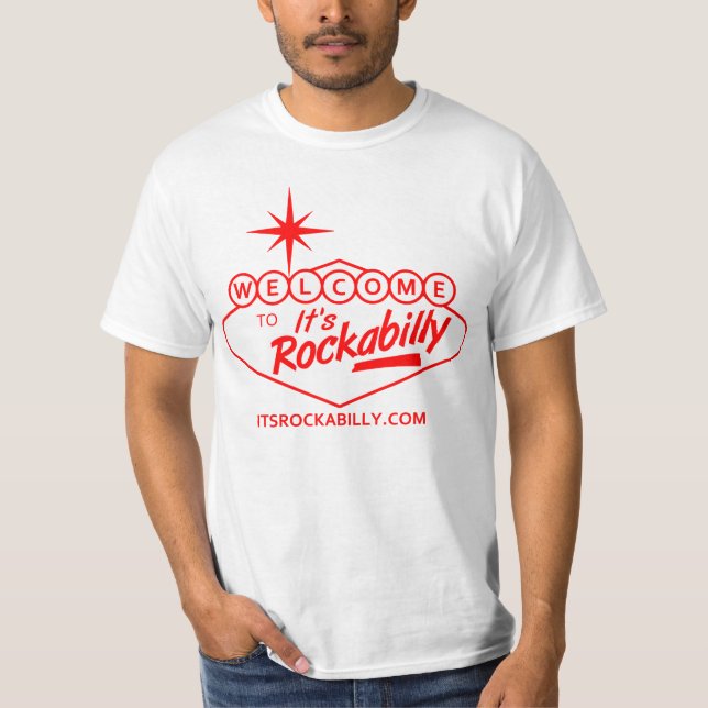 É Camiseta do Logotipo Rockabilly (Frente)