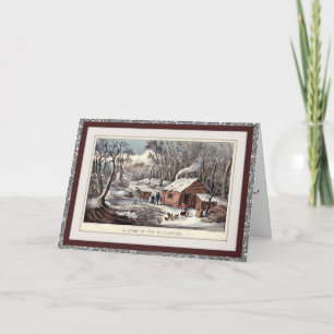 e Cartões de Natal Personalizados Vintage