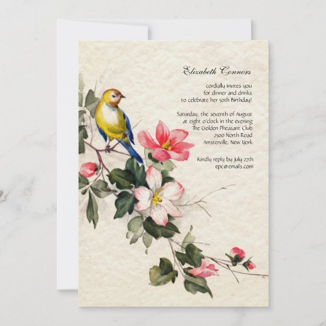 É convite da primavera (Frente)