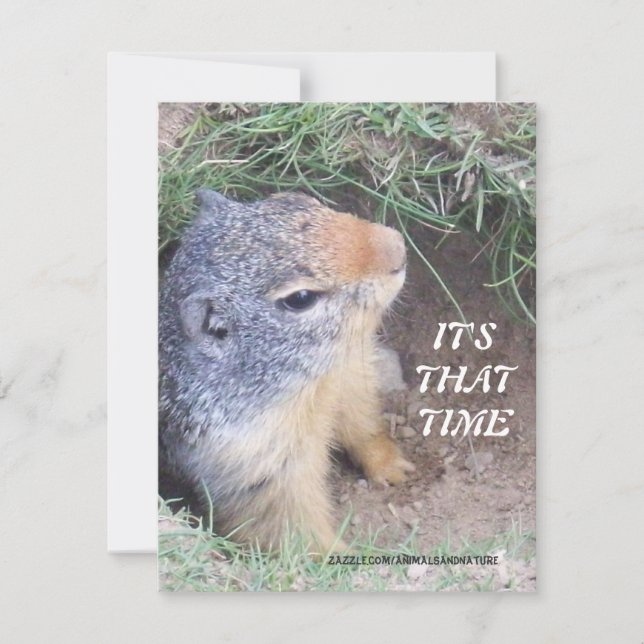 É convite do dia desse Groundhog do tempo (Frente)