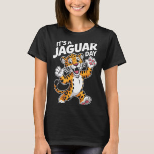 É Dia de Camisa Jaguar Cartoon Animal Selva