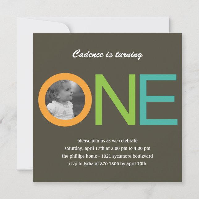 É Divertido Ser Um Convite De Aniversário De Foto  (Frente)