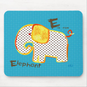 "E é para mousepad digital da pintura do elefante