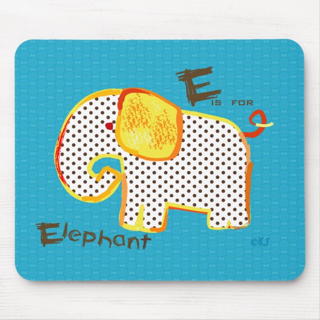 "E é para mousepad digital da pintura do elefante" (Frente)