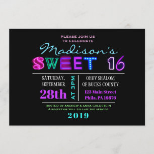 É ELÉTRICO! NEON GLOW 16 Doce Convite