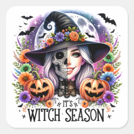 É época de bruxas Adesivos e Etiquetas para Festa