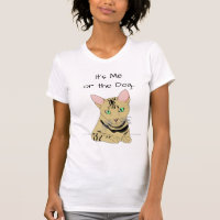 É Eu ou o Gato, Tchau Fido, Camiseta Divertida de 
