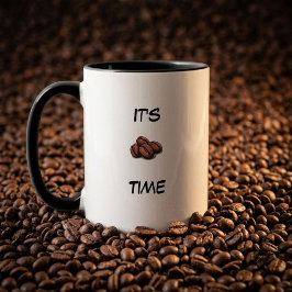 ☕ É Hora do Café Caneca – Presente Divertido para