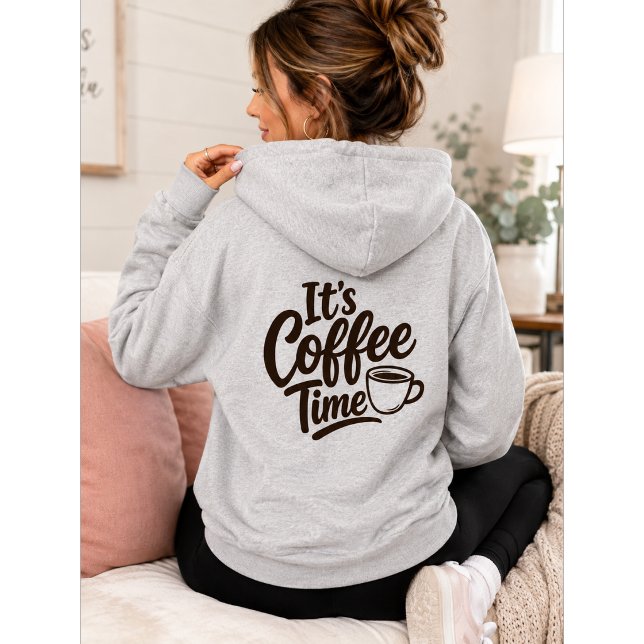 É Hora do Café Presente de Amante de Café Moletom (Criador carregado)