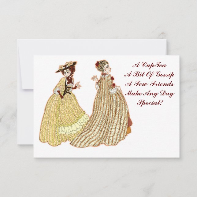 É Hora do Chá! - Convite de festas (Frente)