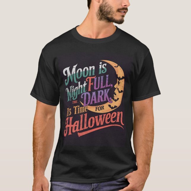 é hora do Dia das Bruxas. T-shirt do Halloween (Frente)