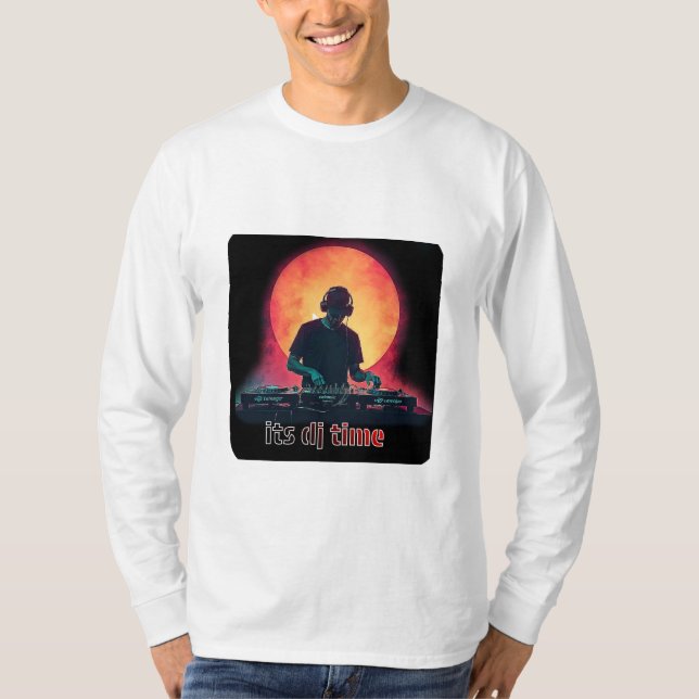 É Hora do DJ – Camiseta DJ Noturna Neon (Frente)