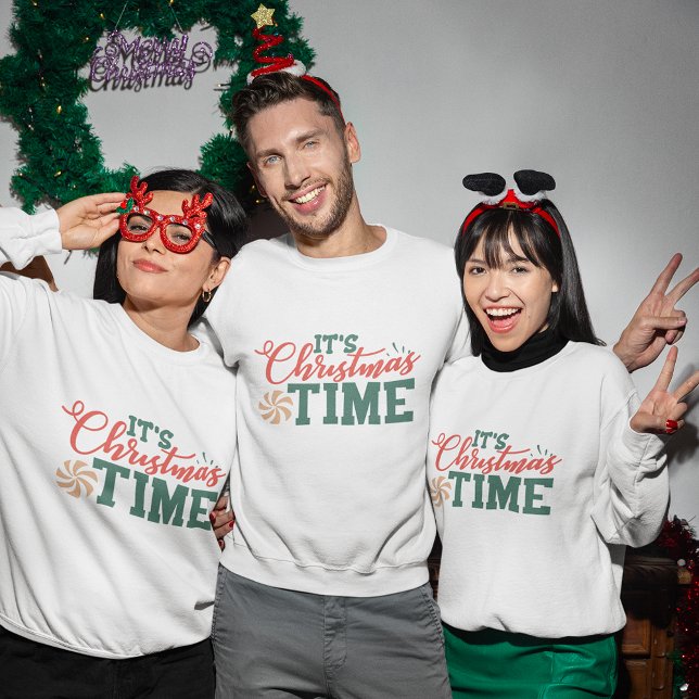 É hora do natal, camisa de natal confortável (It's christmas time christmas sweatshirt cozy
)