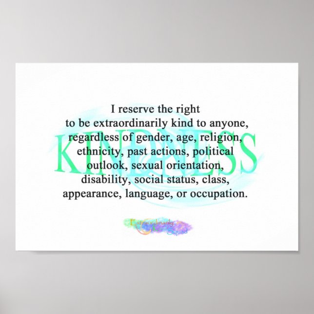 E.K.S. Kindness Poster (Frente)