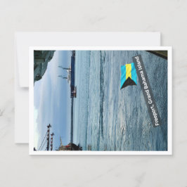 É melhor no cartão postal das Bahamas
