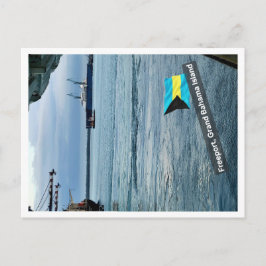 É melhor no cartão postal das Bahamas