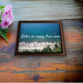 É melhor ser feliz do que poster de provérbio sábi