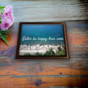 É melhor ser feliz do que poster de provérbio sábi