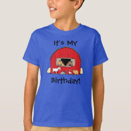 É Meu Aniversário Camisa de Animais e Celeiro da J