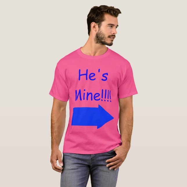 É meu!!!! Camisa do orgulho, com mão do arco-íris (Frente Completa)