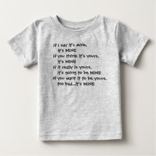 É meu… t-shirt da criança