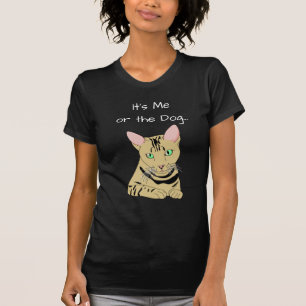 É mim ou o gato, adeus Fido, camisa engraçada do
