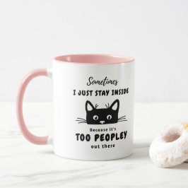 É muito gente, caneca de gato