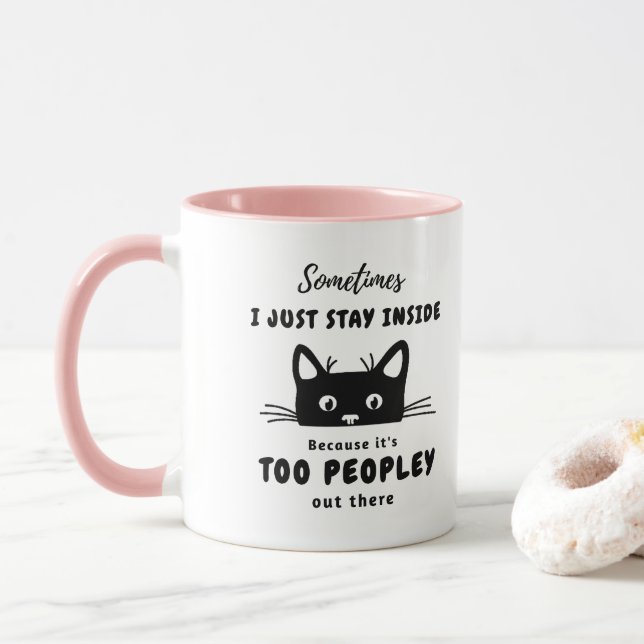 É muito gente, caneca de gato (Com Donut)