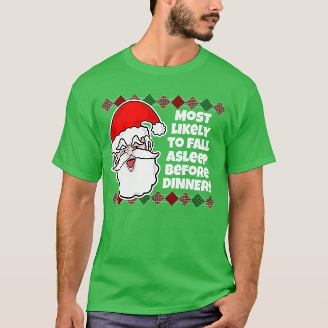 É muito provável que o Natal... Piada T-Shirt (Frente)