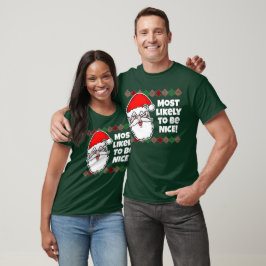 É muito provável que o Natal... Piada T-Shirt