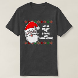 É muito provável que o Natal... Piada T-Shirt