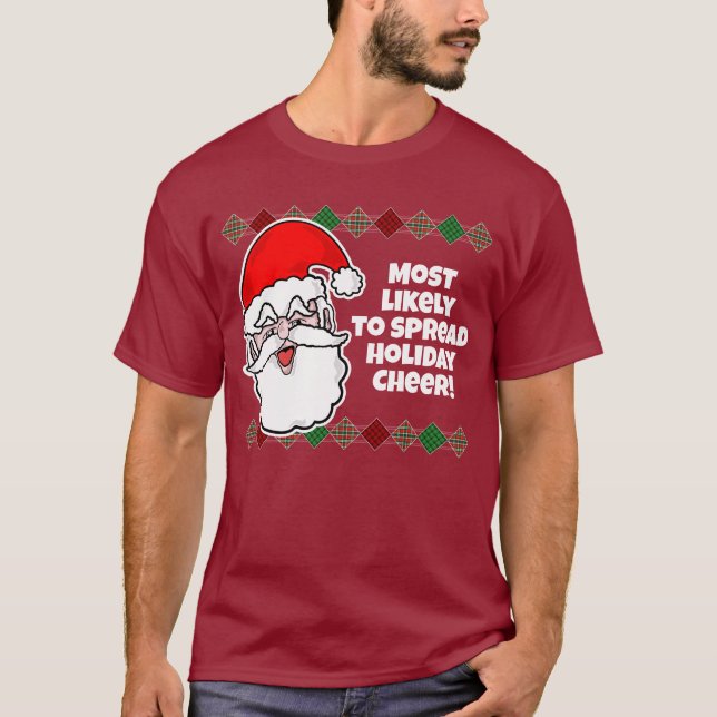 É muito provável que o Natal... Piada T-Shirt (Frente)