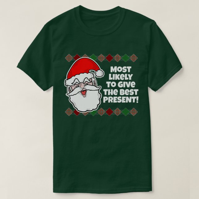 É muito provável que o Natal... Piada T-Shirt (Frente do Design)