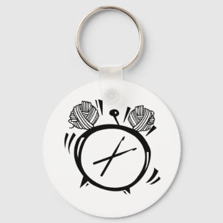 É o Chaveiro de Botão Básico do Crochet O'Clock