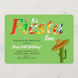 É o Convite Fiesta Time