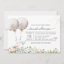 É o convite para Chás de fraldas do Balão de Lavan