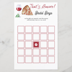 É o jogo do Chá de panela Amore Bingo
