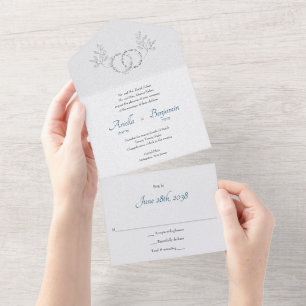 E o meu amado em um Convite de casamento judeu
